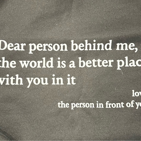 Black Hoodie with Motivational Text - Picture 3 of 5